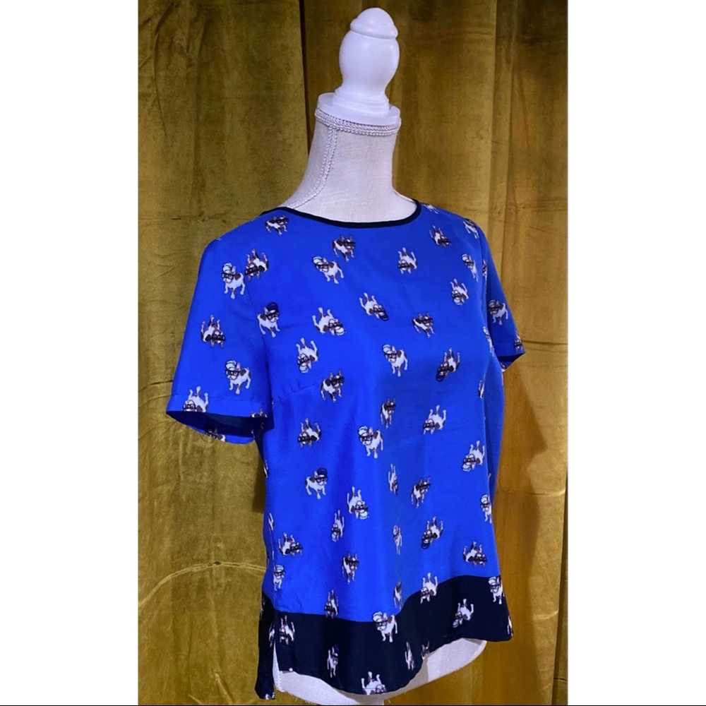 Adrienne Vittadini Hipster Pup Silky Blouse